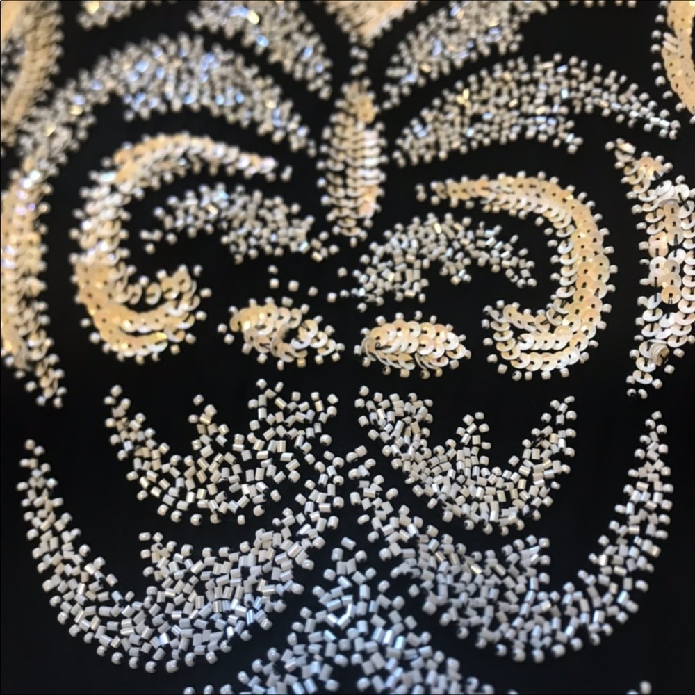 Landmark Beaded Silk Mini Dress Made in India 2